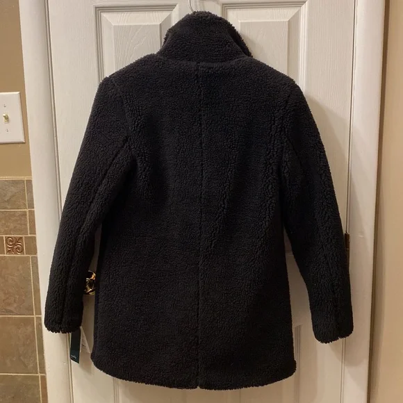 NWT Black Teddy Coat - Picture 9 of 12